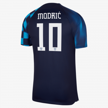 Nike Croatia 2022 Stadium Away Jersey #10 Modric - Blue